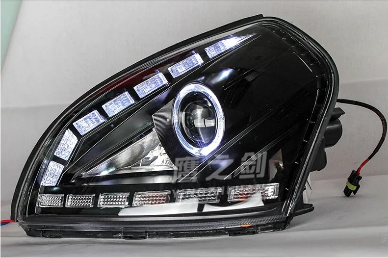 Автомобильный Стайлинг светодиодный HID Rio светодиодный чехол для фары для hyundai Tucson 2005-2009 Биксеноновые линзы ближнего света