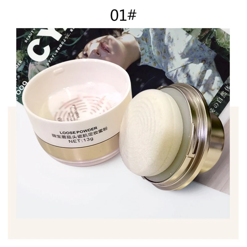 Mushroom Head Makeup Loose Powder Honey Control Oil Lasting Concealer Brighten Skin Color Waterproof Repair Capacity |