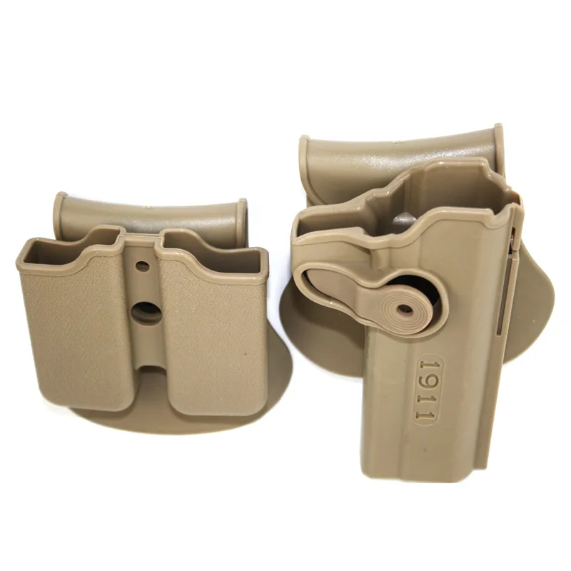 Военная армейская 1911 кобура для пистолета и двойная журнала подходит в стиле