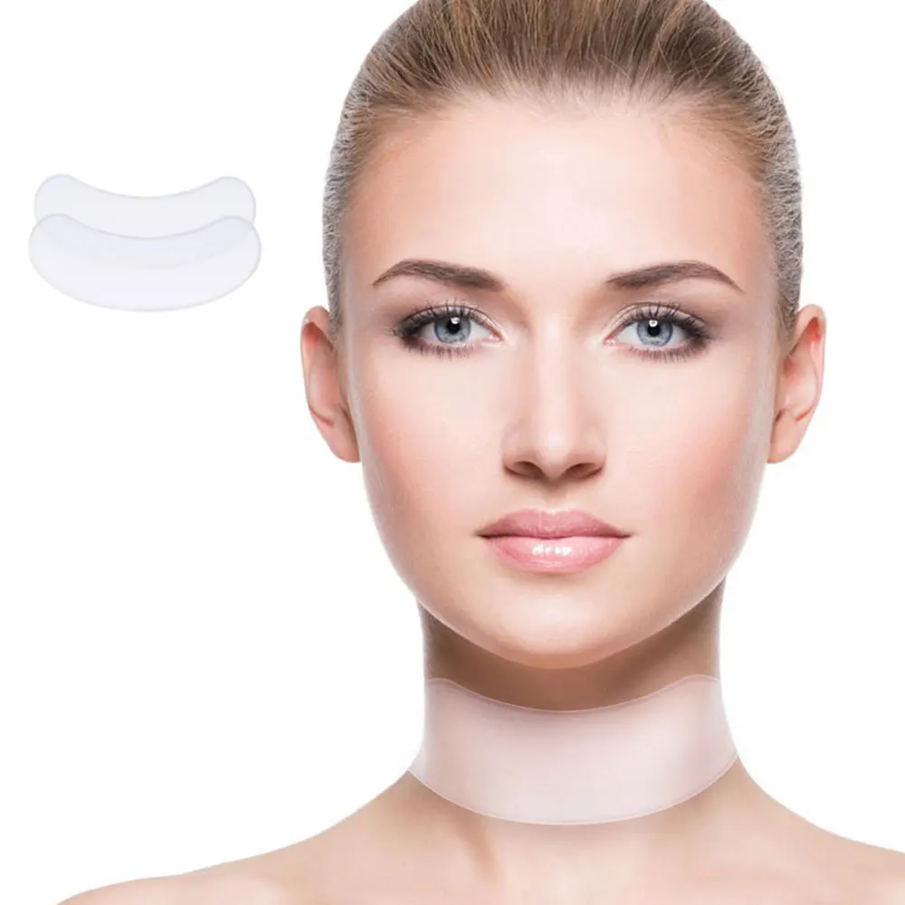 Эффективные многоразовые силиконовые накладки для шеи ленты морщин