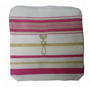 72x2"(прибл.) мессианский еврейский Талит молитвенная шаль и сумка - Цвет: Pink and Gold