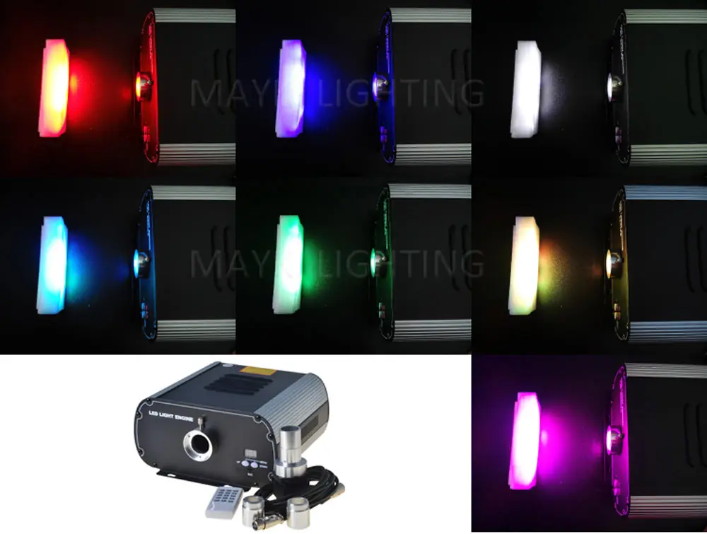 Maykit 80 Вт Dmx Led оптическое волокно источник освещения Мощный Synchro двигатели водопад шторы украшения для бара отеля гостиная