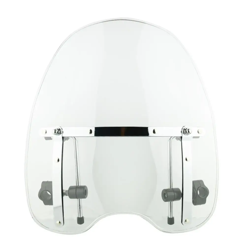 White 1" мотоцикл высокого качества ABS пластик ветровое стекло универсальный для Harley Street 750 XG500 XG750 Honda Yamaha Suzuki - Цвет: White