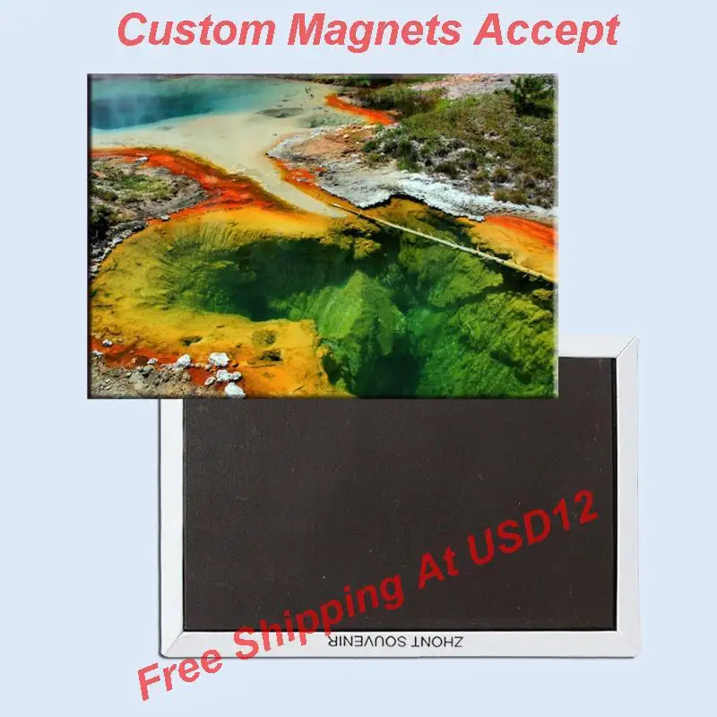 Дорожные магниты США Memorabilia американский Вайоминг йелстоун национальный парк