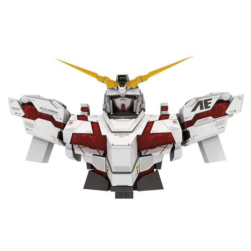 Gundam RX 0 Единорог бюст положительная пропорция Бумажная модель мальчик подарок Diy