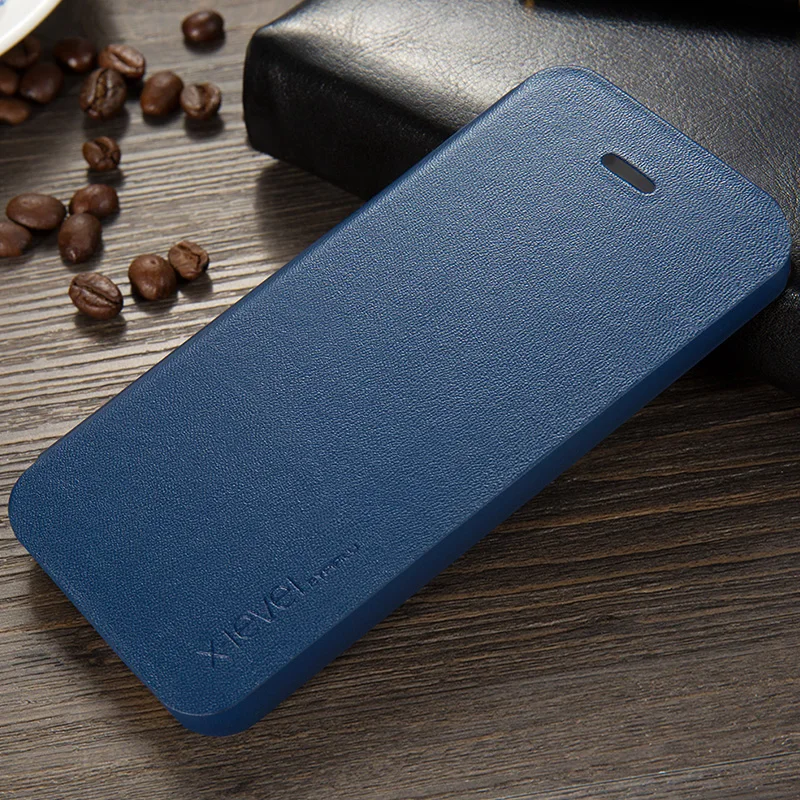 X Level Бизнес Стиль из искусственной кожи флип чехол для телефона Apple iPhone 5 5S SE 4 0