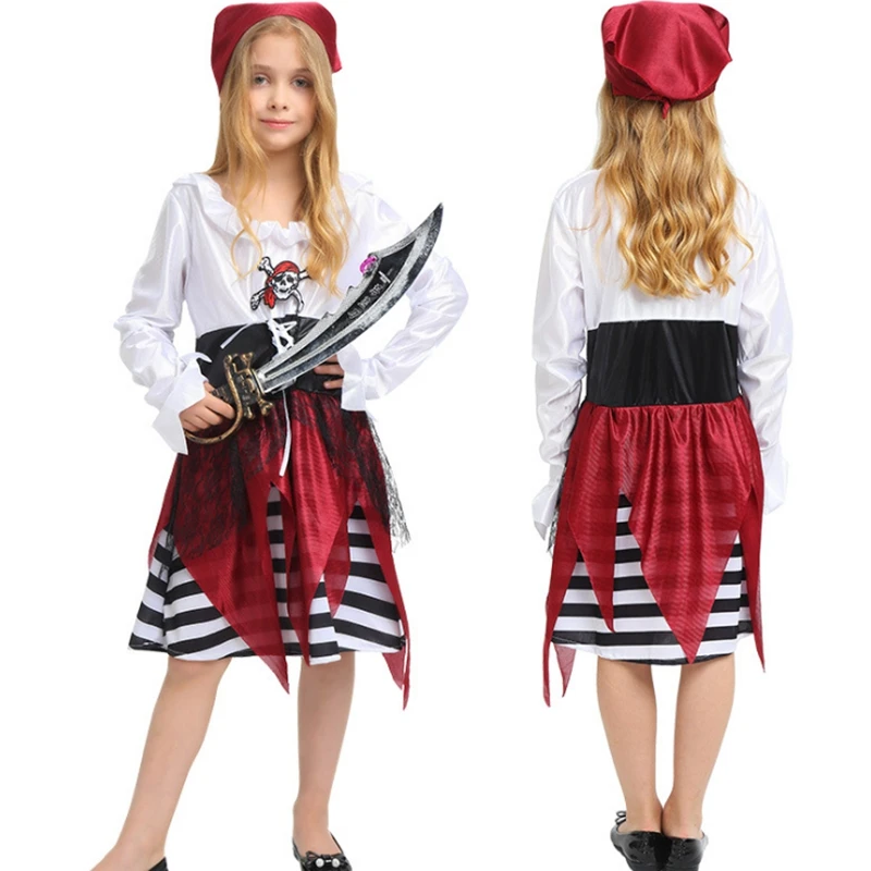 На Хэллоуин детские костюмы костюм пирата для Наряжаться сцены Cos Карибский