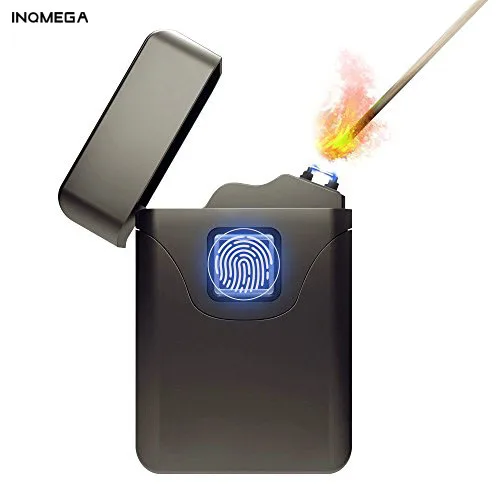 Перезаряжаемая планшетовая Зажигалка INQMEGA с двойной дугой ветрозащитная