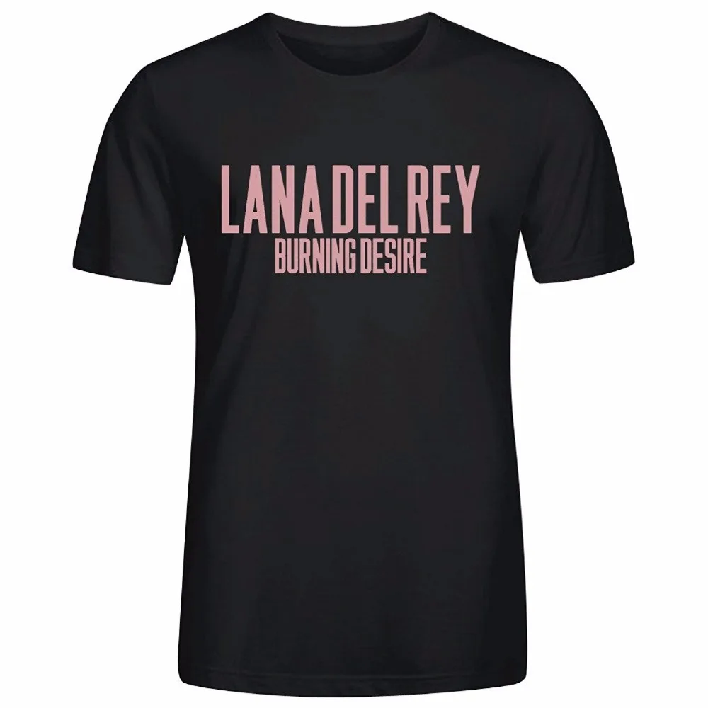 2017 Летний стиль простой Лана Дель Рей жгучее желание мужские футболки дизайн