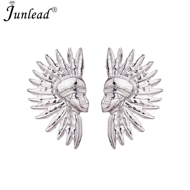 Женские винтажные серьги Junlead металлические золотого и серебряного цвета в