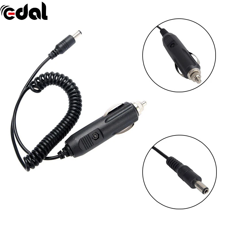 DC 12 V автомобиль Зарядное устройство Батарея кабель UV-5R UV5R+ UV-5RE плюс зарядки Кабели для Dual Band Радио
