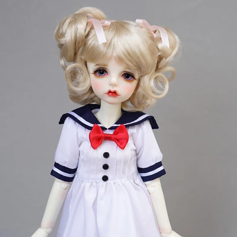 Cateleya горячий BJD SD кукольный парик золотые короткие вьющиеся волосы короткие волосы конский хвост 1/4 кукла 1/6 волосы куклы аксессуары