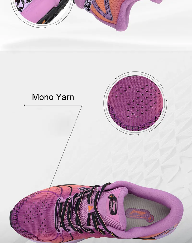 Li-Ning/Женские беговые кроссовки FURIOUS RIDER 4, устойчивые кроссовки, спортивная обувь с подкладкой, ARZP002 XYP884