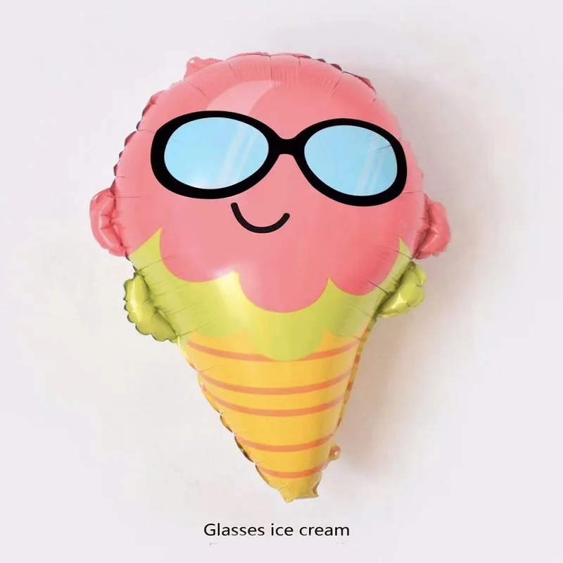 2 шт. воздушные шары из фольги с фруктами очки арбуз кокосовое дерево надувные