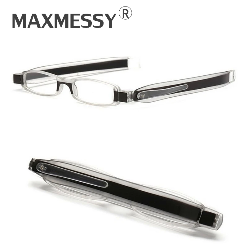Maxmessy 360 градусов вращения Портативный складной дальнозоркостью очки Для женщин