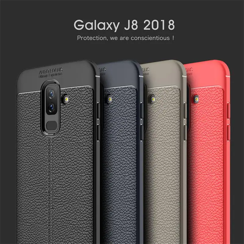 Роскошные Тонкий Мягкий ТПУ силиконовый чехол для samsung galaxy J8 2018 Защитная крышка J4