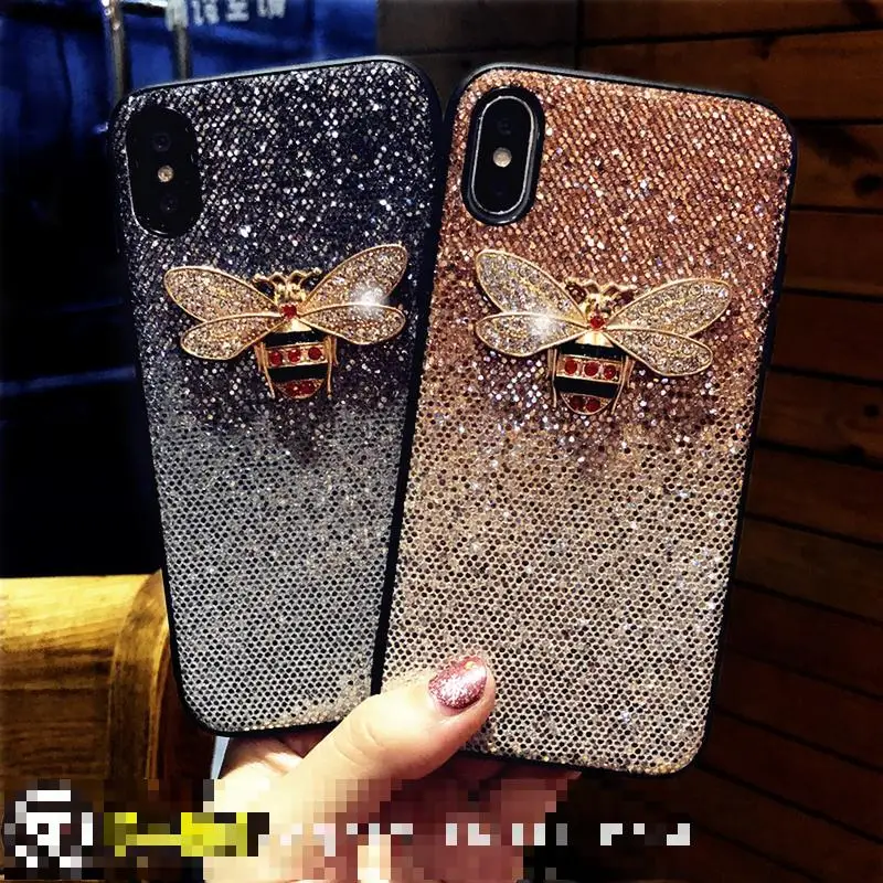 Модный 3d чехол для телефона с градиентом пчелы Iphone X 11 pro Xs Max Xr 10 8 7 6 6s Plus Роскошный