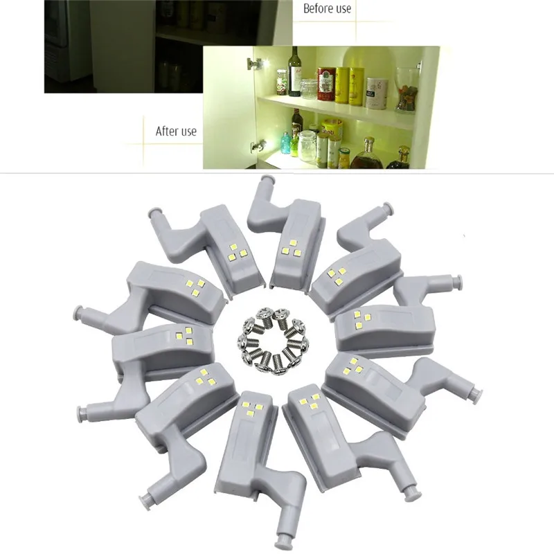 Винный шкаф свет Светодиодные петли под шкафом датчик внутренний шарнир лампа