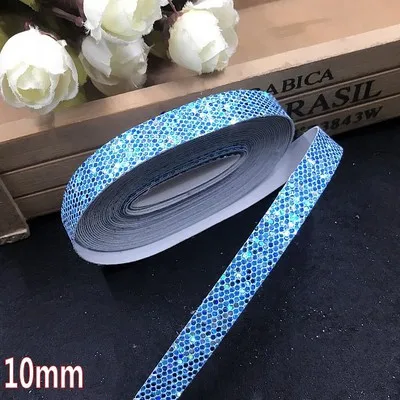 10mm Блестка блестящая кожа ткань полоса DIY шнур кожаный цвет лента цветная веревка браслет ювелирные изделия ожерелье ремень аксессуары - Цвет: 10mm