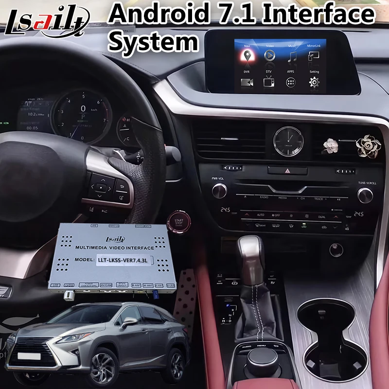 Android 7,1 мультимедийный видео интерфейс для- года Lexus RX 350 ручка управления, gps навигация rx350 поддержка add carplay