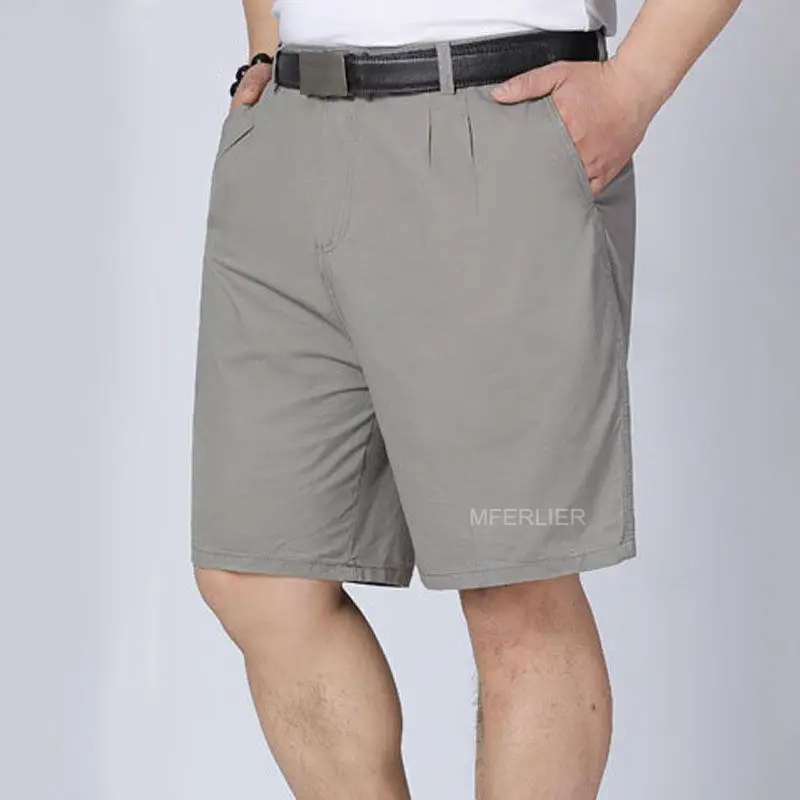 

Summer shorts men 5XL 6XL Waist 120cm Plus size cotton large size men shorts 4 colors