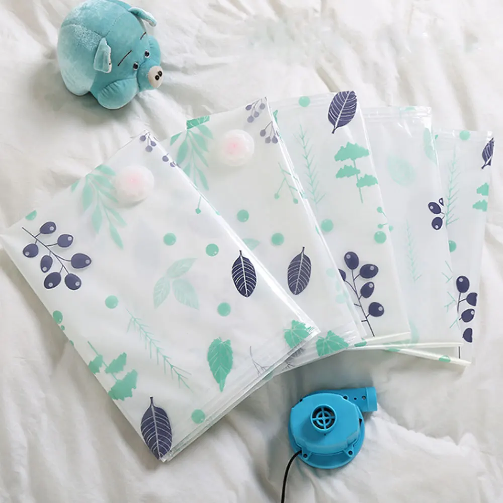 Eco-friendly Foldable Space Vacuum Dust-Proof Storage Bags Reusable Vacum Seal Bag Home bedroom Clothes Quilt Storage Bags