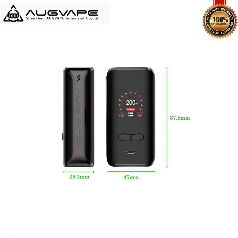 Augvape VX200 200 Вт TC бокс мод Vape коробка питание от двух 18650 батареи испаритель VS Voopoo Drag 2
