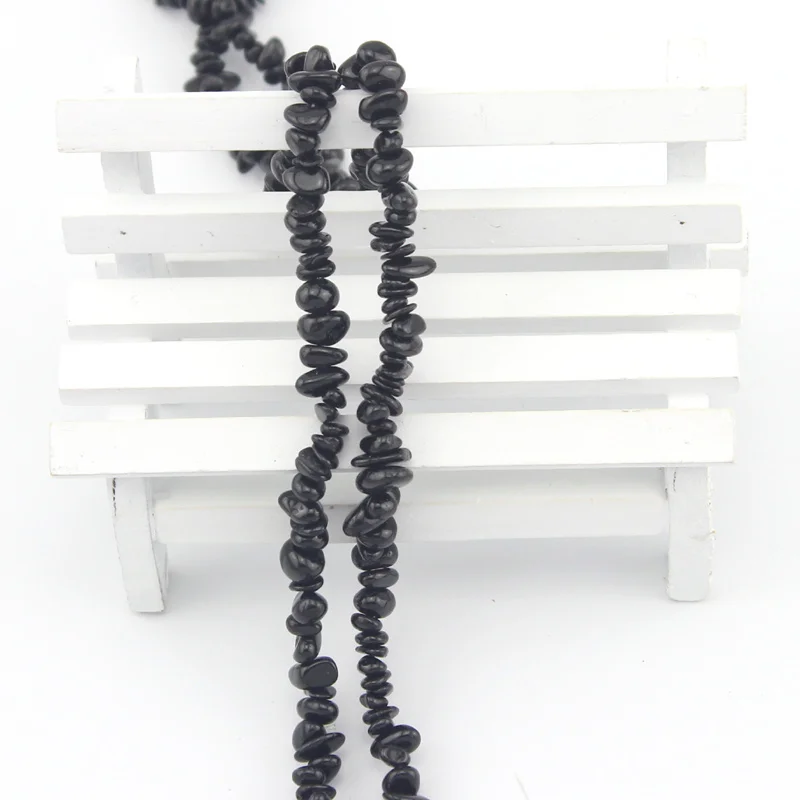 Бесплатная доставка бусины из черного турмалина Freeform 7 8 мм оптовая продажа бусин