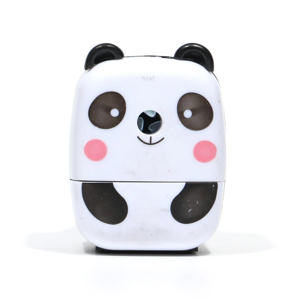 panda Милые Мультяшные животные точилка для карандашей Kawaii Канцелярские Товары для детей подарки панда ручные ручки резак инструмент школьные офисные принадлежности - Цвет: panda