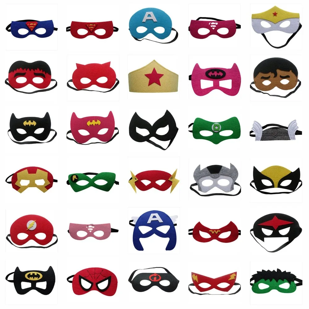 2 шт маски супергероев Рождество Хэллоуин маскарадные предметы для вечеринок