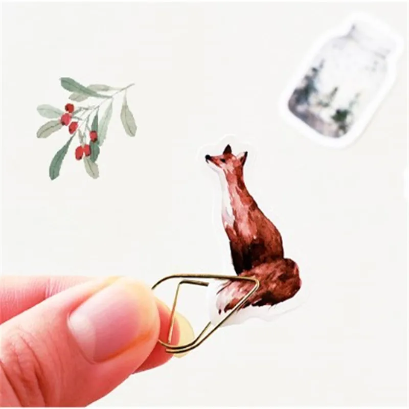 46 шт./1 упаковка лесные наклейки Наклейка для дневника тонких листов Kawai