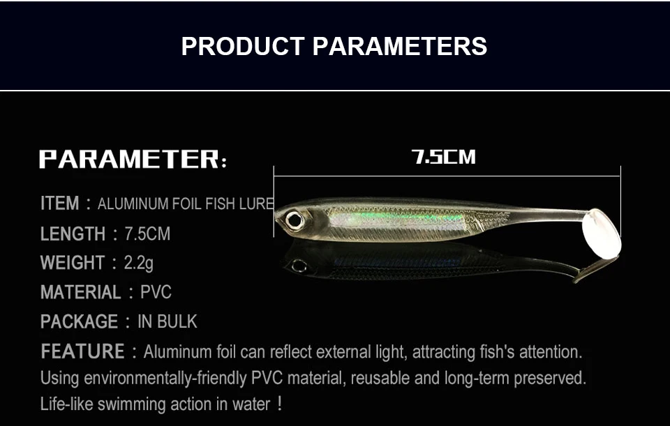 WALK FISH 6 шт./лот 2,2 г/75 мм Мягкая приманка для рыбалка на сельдь рыбалка червь Swimbaits джиг головная Мягкая приманка нахлыстом приманка