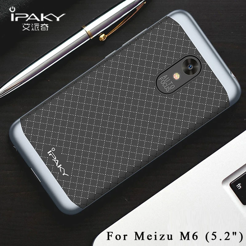 Meizu m6 note Чехол iPaky бренд meizu 6 чехол силиконовая Броня задняя крышка + тонкий ПК
