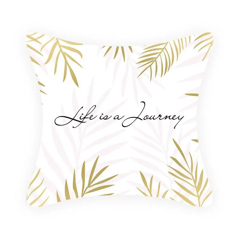 2 стороны печать розовый украшение Геометрическая Подушка &quotфламинго&quot чехол