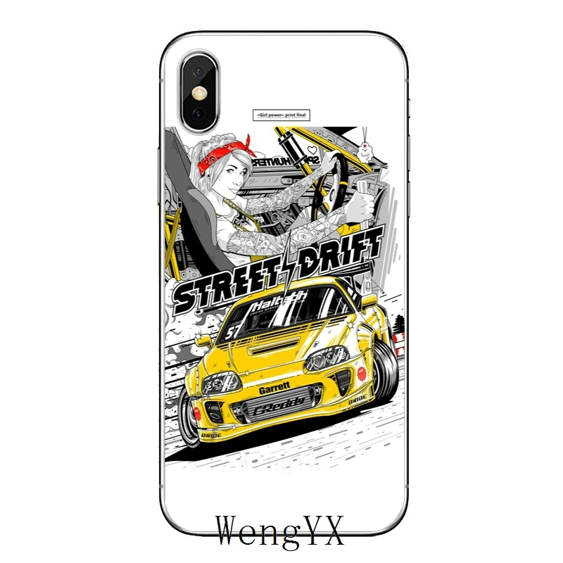 Fashion Drift Cars Auto JDM Accessories phone cover case For Huawei Honor 4C 5A 5X 5C 6 Play 6X 6A 6C pro 7X 8 9 Lite V8 V10