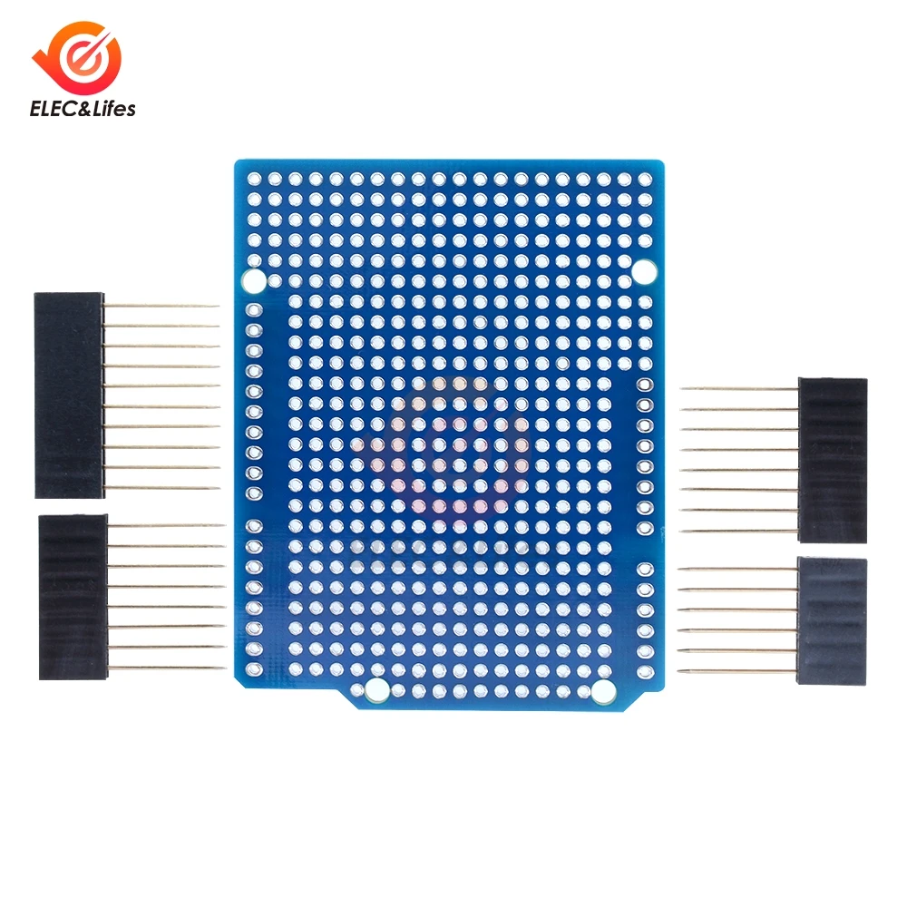 1 комплект Прототип платы расширения для Arduino ATMEGA328P UNO R3 Прото Щит FR-4 волокна PCB макет Protoshield 2,54 мм шаг