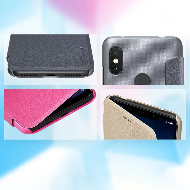 Чехол для redmi note 6 pro чехол NILLKIN xiaomi 26 дюймов блестящий флип умный сна|Чехлы-книжки| |