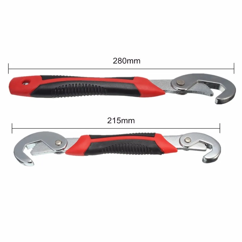 

2pcs Multi-Function Universal Wrench Set Adjustable Grip Wrench 9-32mm Ratchet Wrench Spanner Tool for Nuts and Bolts