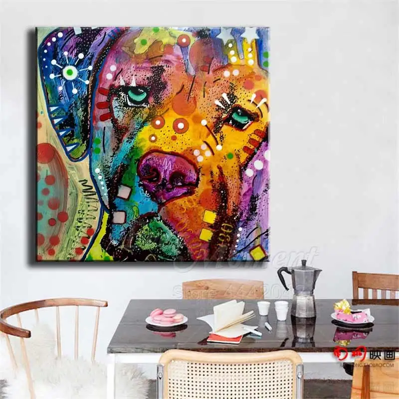 Алмазная живопись Ever Instant полноразмерная Мозаика из страз красочная собака 5D