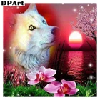 Алмазная живопись, полная вышивка квадратнымикруглыми стразами 5D, вышивка крестиком, мозаика, лиса