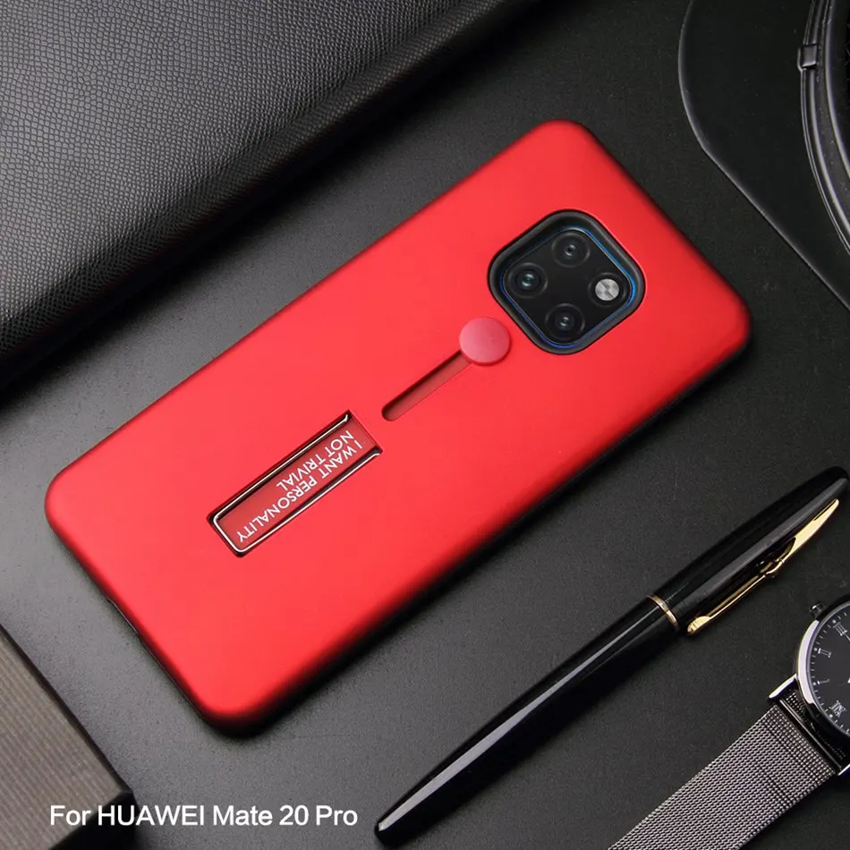1000 шт Модный чехол-подставка для huawei mate 20 Pro 10 Lite Nova 4E 4 3 3E 2i 2 Plus, защитный противоударный чехол с петлей на палец