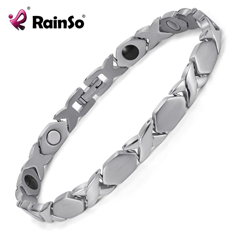 Rainso Магнитная здоровье и гигиена 4 элементы био браслеты для женщин Элегантный