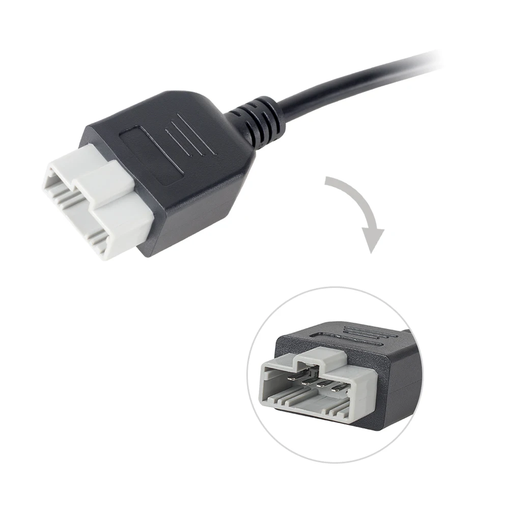2018 лучшие продажи для Honda 5pin OBD1 адаптер 16pin OBD2 OBDII Для 5 pin до 16 гнездовой разъем