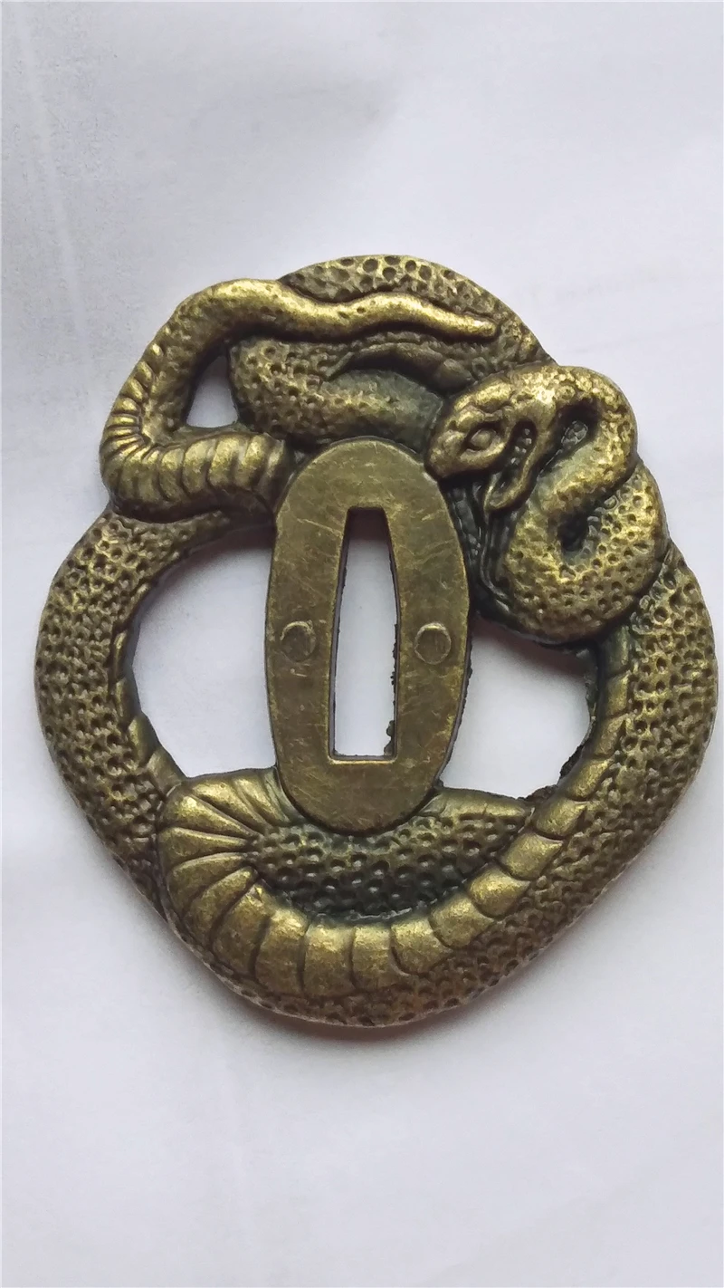 

Alloy Guard Snake Tsuba For Japanese Samurai Katana Sword Wakizashi Tanto