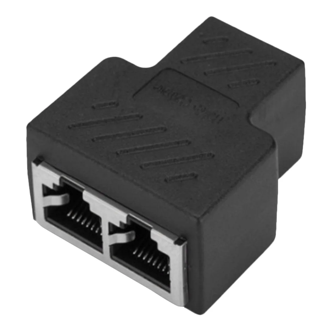 RJ45 Кабельный порт сетевой Кабельный соединитель Rj45 сетевой пластиковый тройник Кабельный соединитель способ разветвитель 1-2 адаптера