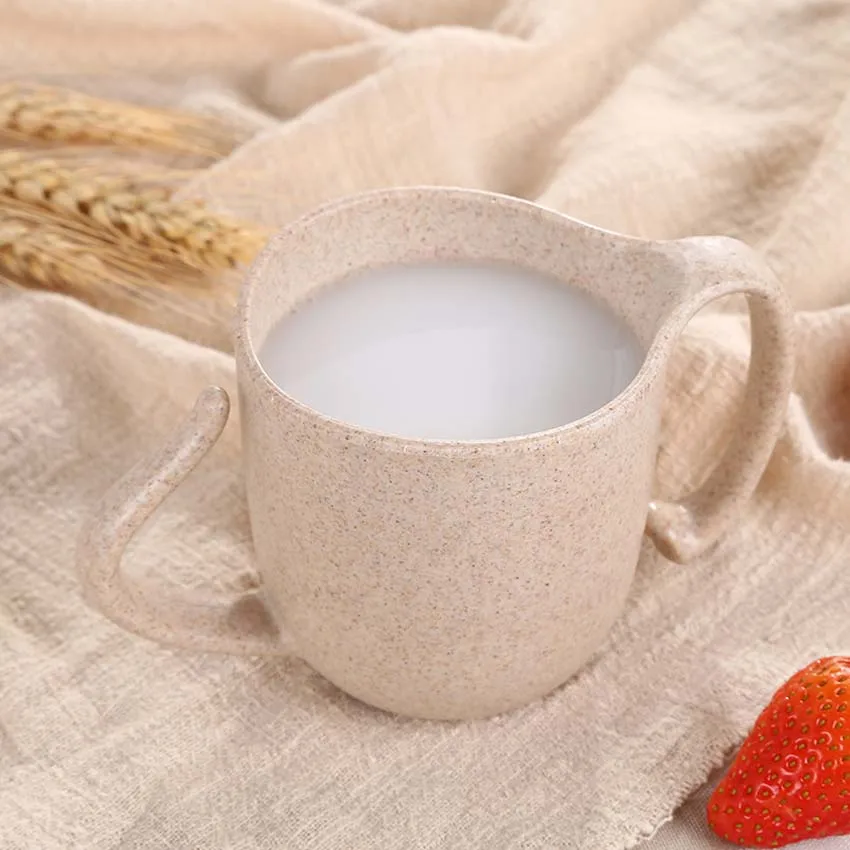 Чашки с большими ушками Детские антикапельные бутылки для воды яркие цвета