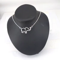hzew collier femme gold chain origami elephant pendant necklaces for women jewelry collares largos de moda kolye