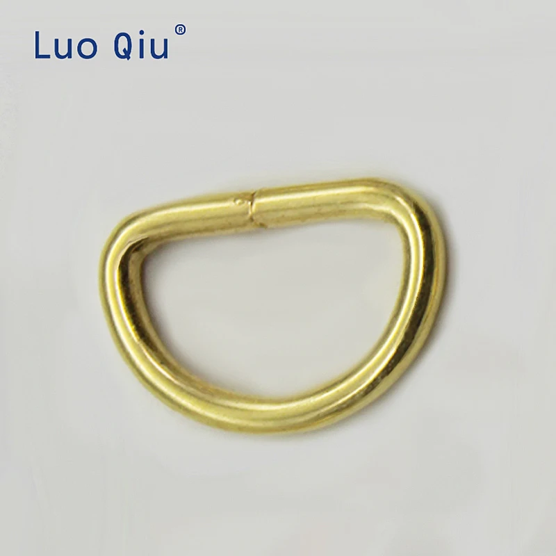 Luo Qiu 350 шт 12 мм золотой цвет d образная Пряжка Швейные аксессуары DIY тесьма