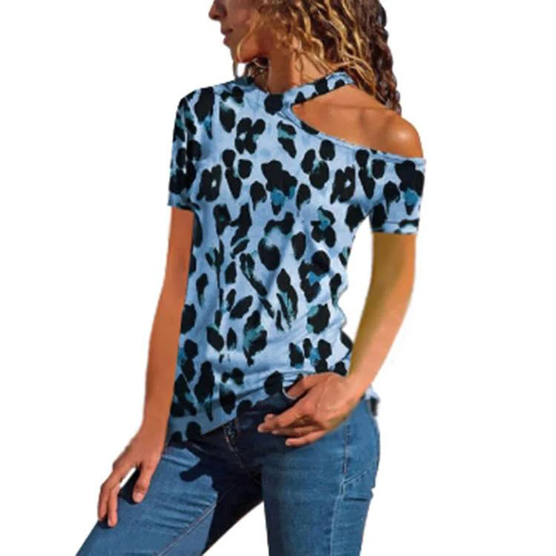 Женские футболки Коктейльные летние с бретелькой на шее сексуальное модные