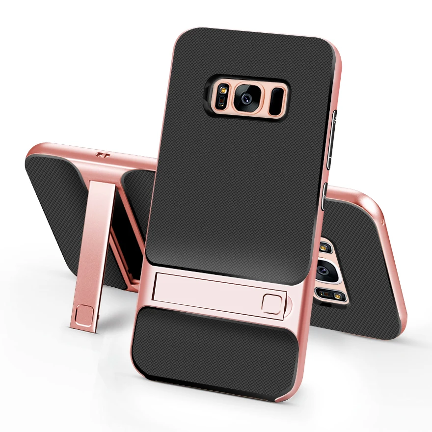 Для Samsung Galaxy S8 плюс телефон чехол противоударный Гибридный Прочная pc стент +